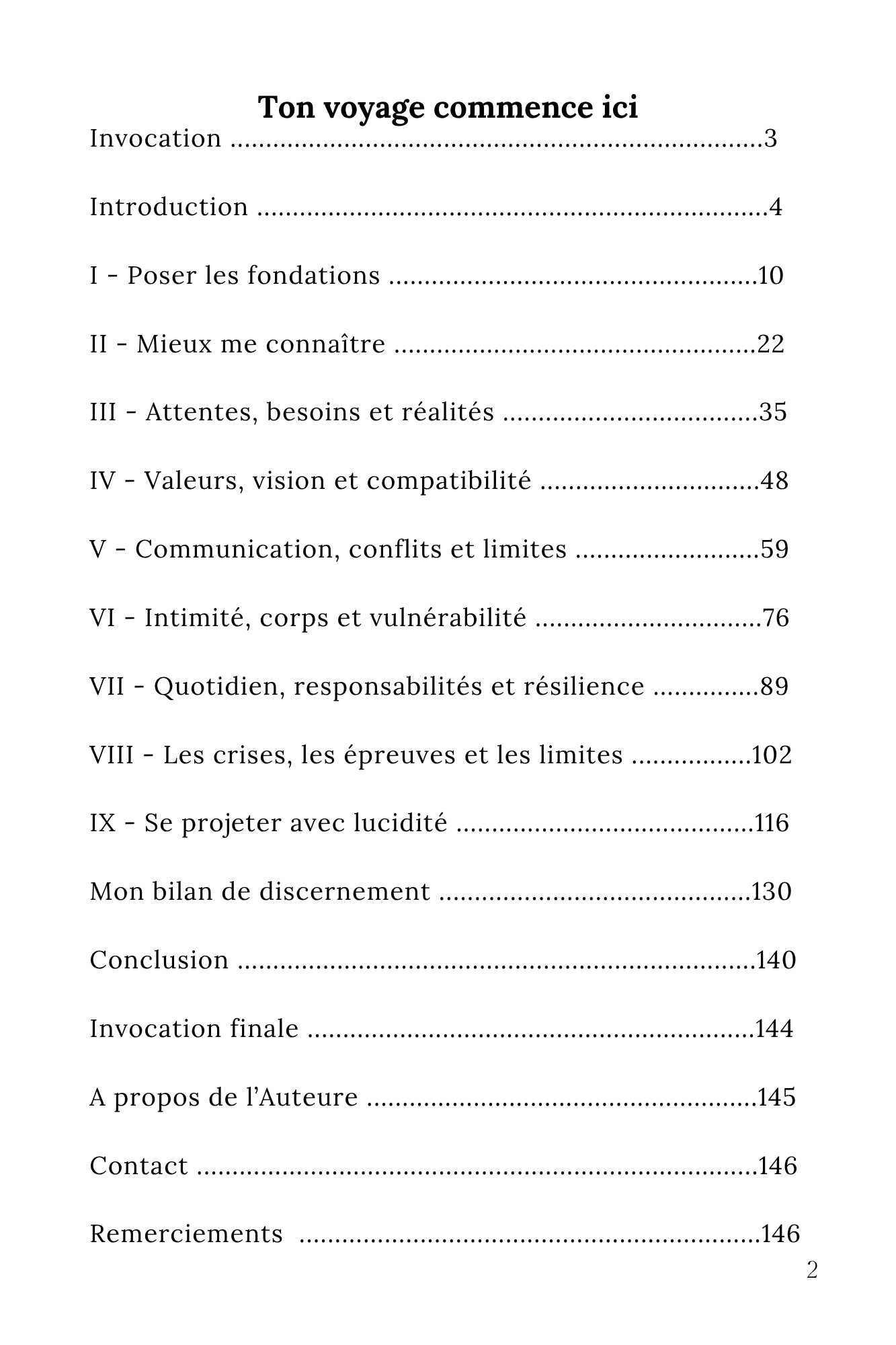 Mon Voyage vers le Mariage – Workbook de préparation au mariage – Image 3